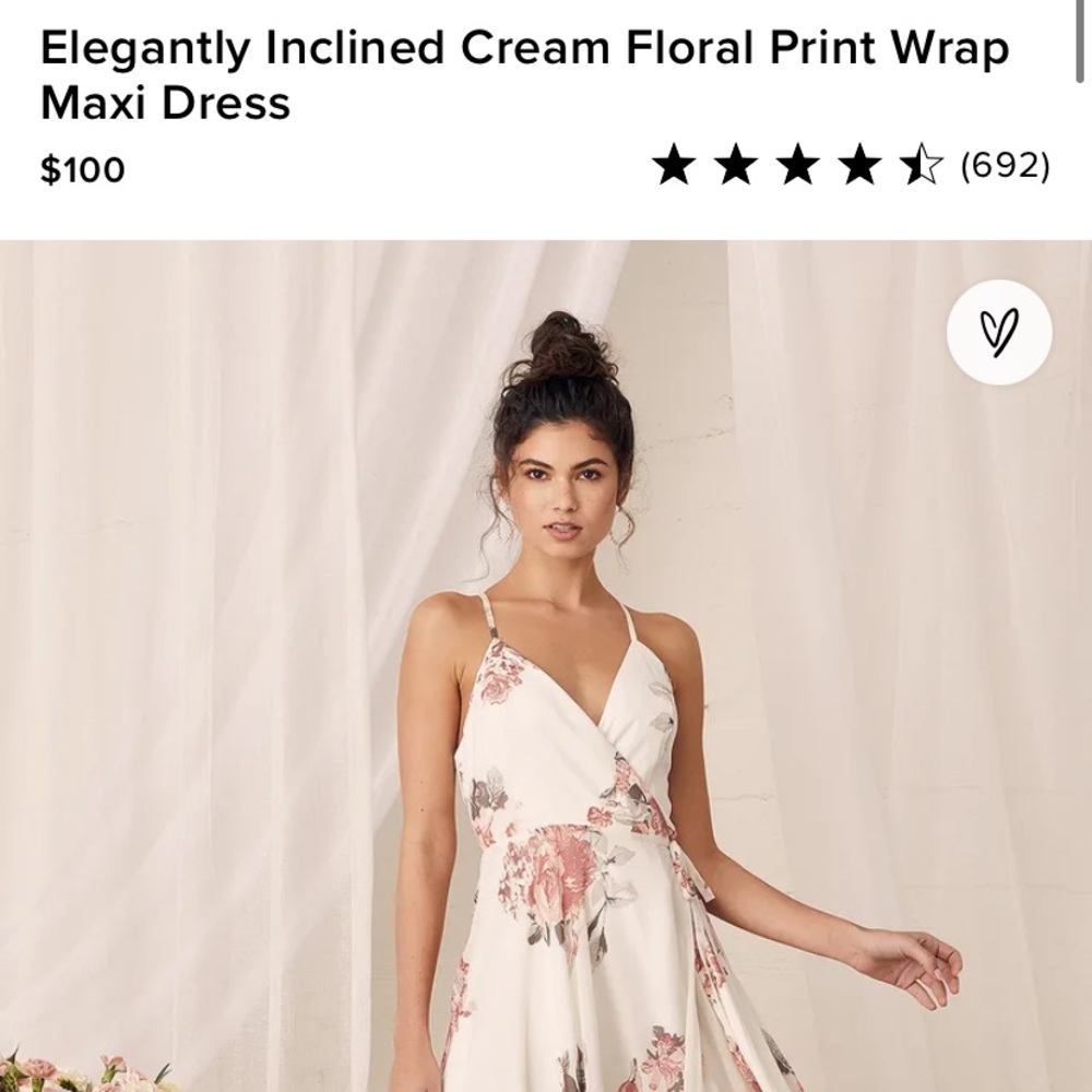 Lulu’s Bridesmaid Dress floral Elegantly Inclined